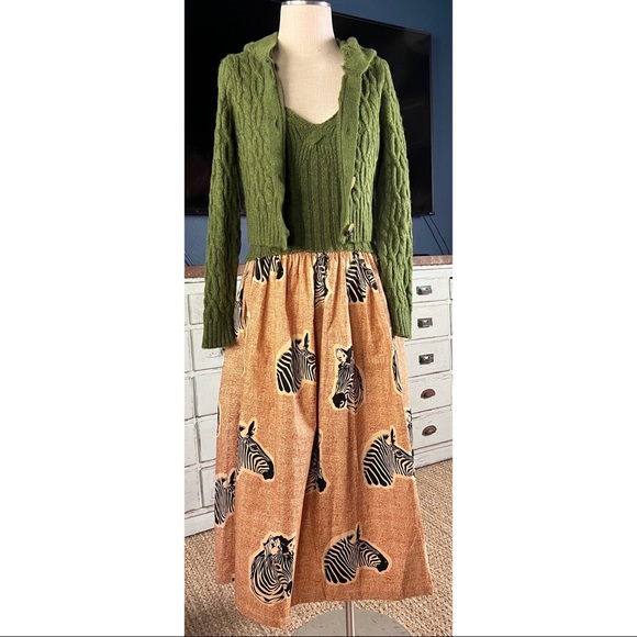 Anthropologie Hooded Cable Knit Two Piece Sweater Set XS - Picture 4 of 16